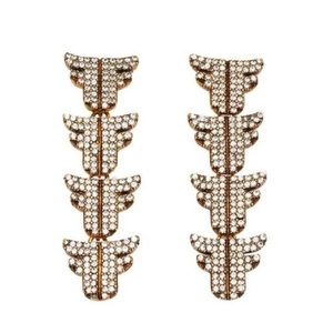 ‼️FINAL PRICE‼️Fendi Orecchini Freedom Crystal drop Earrings